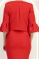 Sacou din stofa rosie cu un croi drept si mâneci tip clopot - StarShinerS 6 - StarShinerS.ro