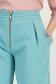 Pantaloni din stofa turcoaz lungi drepti cu buzunare laterale- StarShinerS 4 - StarShinerS.ro