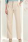 Pantaloni din stofa crem lungi drepti cu buzunare laterale- StarShinerS 3 - StarShinerS.ro