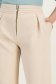 Pantaloni din stofa crem lungi drepti cu buzunare laterale- StarShinerS 6 - StarShinerS.ro