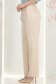 Pantaloni din stofa crem lungi drepti cu buzunare laterale- StarShinerS 4 - StarShinerS.ro