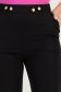 Pantaloni din stofa negri lungi drepti cu nasturi decorativi aurii- StarShinerS 6 - StarShinerS.ro
