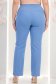 Pantaloni din stofa albastru-deschis lungi drepti cu nasturi decorativi aurii- StarShine 2 - StarShinerS.ro