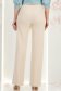 Pantaloni din stofa crem lungi drepti cu nasturi decorativi aurii- StarShinerS 5 - StarShinerS.ro