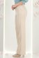 Pantaloni din stofa crem lungi drepti cu nasturi decorativi aurii- StarShinerS 4 - StarShinerS.ro