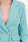 Sacou din stofa turcoaz cu un croi cambrat si nasturi decorativi aurii- StarShinerS 5 - StarShinerS.ro