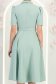 Rochie din stofa mint midi in clos cu accesoriu tip curea 6 - StarShinerS.ro