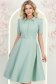 Rochie din stofa mint midi in clos cu accesoriu tip curea 1 - StarShinerS.ro
