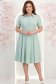Rochie din stofa mint midi in clos cu accesoriu tip curea 2 - StarShinerS.ro