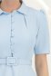 Rochie din stofa albastru deschis midi in clos cu accesoriu tip curea- StarShinerS 4 - StarShinerS.ro
