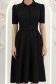 Rochie din stofa neagra midi in clos cu accesoriu tip curea- StarShinerS 6 - StarShinerS.ro