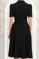 Rochie din stofa neagra midi in clos cu accesoriu tip curea- StarShinerS 7 - StarShinerS.ro