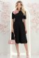 Rochie din stofa neagra midi in clos cu accesoriu tip curea- StarShinerS 4 - StarShinerS.ro