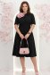 Rochie din stofa neagra midi in clos cu accesoriu tip curea- StarShinerS 2 - StarShinerS.ro
