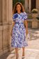 Rochie lila midi in clos cu accesoriu tip curea si brosa florala - StarShinerS 1 - StarShinerS.ro