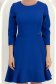 Rochie din stofa albastra scurta in clos cu volanas la baza fustei- StarShinerS 5 - StarShinerS.ro