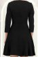 Rochie din stofa neagra scurta in clos cu volanas la baza fustei- StarShinerS 6 - StarShinerS.ro