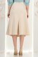 Fusta din stofa crem midi in clini cu nasturi decorativi aurii - StarShinerS 5 - StarShinerS.ro