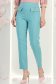 Pantaloni din stofa turcoaz cu talie inalta conici cu buzunare false - StarShinerS 4 - StarShinerS.ro