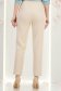Pantaloni din stofa crem cu talie inalta conici cu buzunare false - StarShinerS 4 - StarShinerS.ro