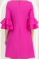 StarShinerS fuchsiová šaty široké elastická látka krátký 7 - StarShinerS.cz