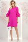 StarShinerS fuchsiová šaty široké elastická látka krátký 4 - StarShinerS.cz
