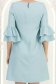 Rochie din stofa mint scurta cu croi larg si mâneci tip clopot - StarShinerS 4 - StarShinerS.ro