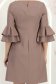 Rochie din stofa mocha scurta cu croi larg si mâneci tip clopot - StarShinerS 6 - StarShinerS.ro