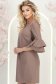 Rochie din stofa mocha scurta cu croi larg si mâneci tip clopot - StarShinerS 3 - StarShinerS.ro