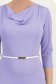 Rochie din modal lila midi tip creion cu decolteu cazut si curea - StarShinerS 5 - StarShinerS.ro