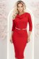 StarShinerS crven haljina vrsta olovke midi modal 2 - StarShinerS.hr