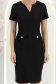 StarShinerS černá šaty typ tužky elastická látka krátký 6 - StarShinerS.cz
