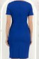 Rochie din stofa albastra scurta tip creion cu buzunare false - StarShinerS 7 - StarShinerS.ro