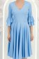 Rochie din modal albastru-deschis midi in clos cu mâneci tip clopot - StarShinerS 5 - StarShinerS.ro