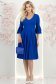 Rochie din modal albastra midi in clos cu mâneci tip clopot - StarShinerS 4 - StarShinerS.ro