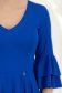 Rochie din modal albastra midi in clos cu mâneci tip clopot - StarShinerS 5 - StarShinerS.ro