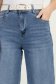 Blugi albastri wide leg cu buzunare laterale si accesoriu tip curea 4 - StarShinerS.ro