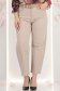 Blugi bej cu talie inalta mom fit cu accesoriu tip curea 2 - StarShinerS.ro