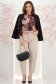 Blugi bej cu talie inalta mom fit cu accesoriu tip curea 4 - StarShinerS.ro