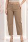 Blugi maro cu talie inalta mom fit cu accesoriu tip curea 2 - StarShinerS.ro