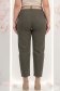 Blugi kaki cu talie inalta mom fit cu accesoriu tip curea 3 - StarShinerS.ro