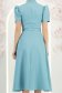 Rochie din stofa turcoaz midi in clos cu accesoriu tip curea - StarShinerS 7 - StarShinerS.ro