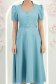 Rochie din stofa turcoaz midi in clos cu accesoriu tip curea - StarShinerS 6 - StarShinerS.ro