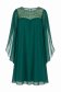 Rochie din voal si paiete verde scurta cu croi larg- StarShinerS 4 - StarShinerS.ro
