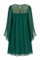Rochie din voal si paiete verde scurta cu croi larg- StarShinerS 5 - StarShinerS.ro