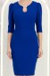 Stofa elastica rochie albastra midi tip creion - StarShinerS 7 - StarShinerS.ro