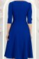 Rochie din stofa premium albastra midi in clos cu accesoriu argintiu - StarShinerS 4 - StarShinerS.ro