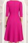 Rochie din stofa premium  fuchsia midi in clos cu accesoriu argintiu  - StarShinerS 4 - StarShinerS.ro