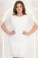 Rochie din stofa ivoire cu un croi drept si maneci tip fluture din voal cu aplicatii pe umeri - StarShinerS 2 - StarShinerS.ro