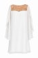 Rochie din voal si paiete ivoire scurta cu croi larg- StarShinerS 4 - StarShinerS.ro